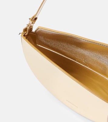 Schultertasche Purist Mini aus Metallic-Leder | Aquazzura
