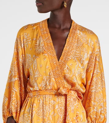 Celie printed asymmetric maxi dress | Poupette St Barth