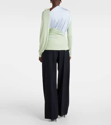 Top in jersey con ruches | Victoria Beckham
