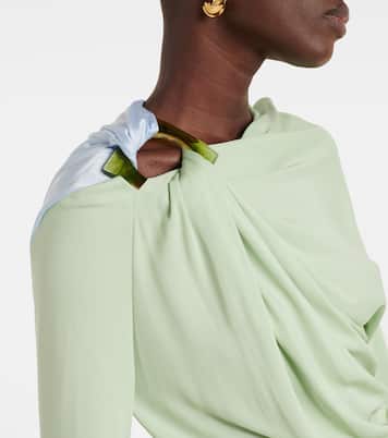 Top in jersey con ruches | Victoria Beckham