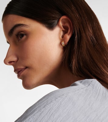 Boucles d'oreilles Trio Ridge en or 14 ct et diamants | Stone and Strand
