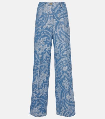 Weite Hose aus Baumwolle und Leinen | Etro