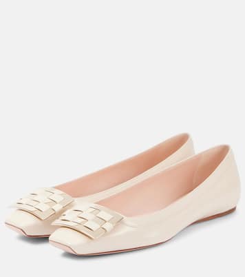 Trompette Ball leather ballet flats | Roger Vivier