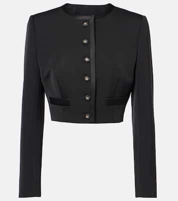 Veste raccourcie en laine mélangée | Dolce&Gabbana
