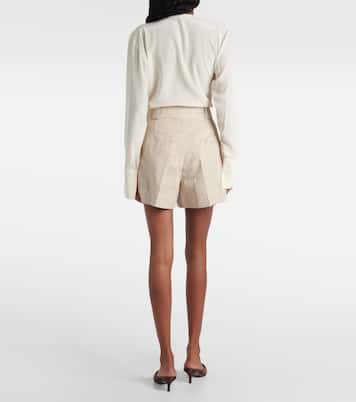 Selle linen and cotton blend shorts | Blazé Milano