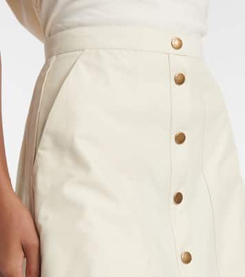 Gonna midi in twill di misto cotone | Moncler