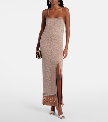 Robe longue en jacquard lamé | Valentino