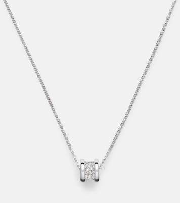 Collana B.zero1 in oro bianco 18kt con diamanti | Bvlgari