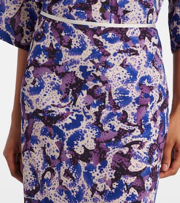 Jupe crayon à fleurs | Dries Van Noten