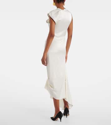 Abito midi in raso  | Victoria Beckham