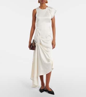 Abito midi in raso  | Victoria Beckham