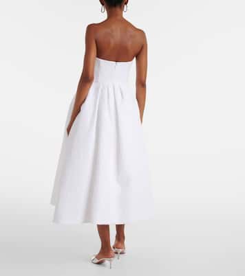Vestido midi en mezcla de algodón | Carolina Herrera