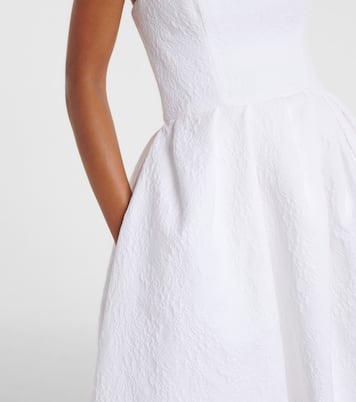 Vestido midi en mezcla de algodón | Carolina Herrera