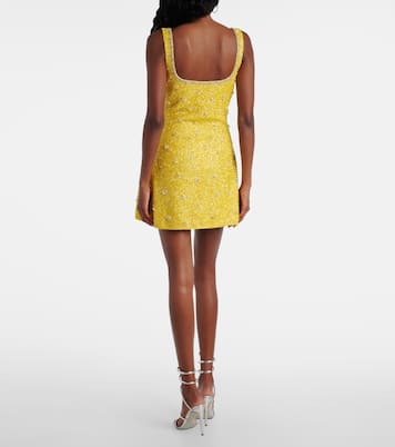 Crystal embellished minidress | Clio Peppiatt
