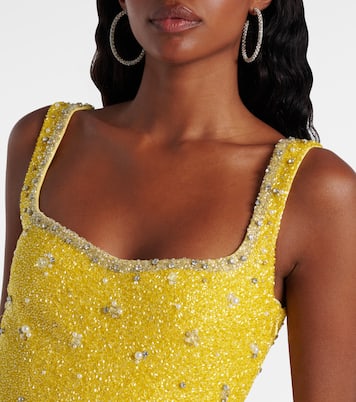 Crystal embellished minidress | Clio Peppiatt