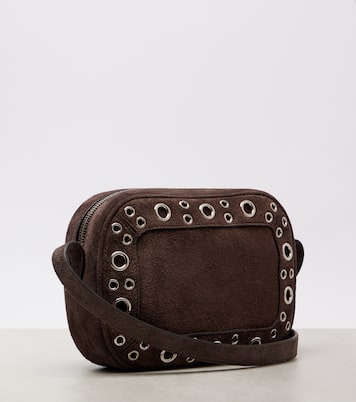 Borsa a tracolla Nellcôte Small in suede | Valentino Garavani