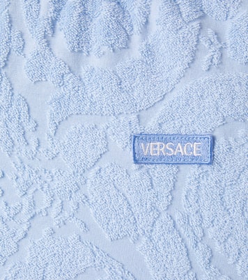 Shorts de felpa en mezcla de algodón | Versace Kids