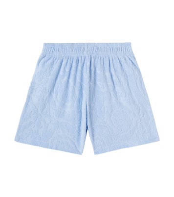 Shorts de felpa en mezcla de algodón | Versace Kids