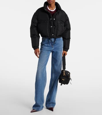 Re-Nylon cropped down jacket | Prada