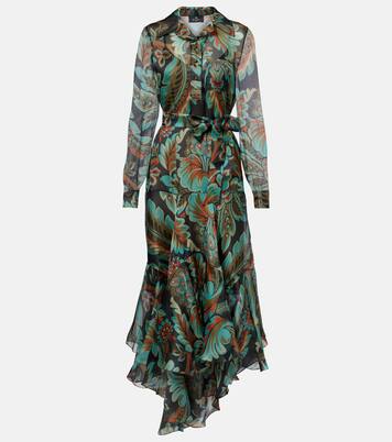 Paisley fringed silk gown | Etro