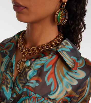 Paisley fringed silk gown | Etro