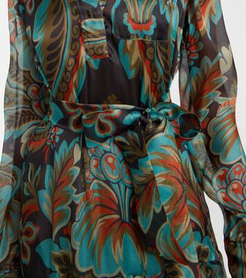 Paisley fringed silk gown | Etro