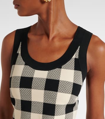 Pippa checked tank top | Posse