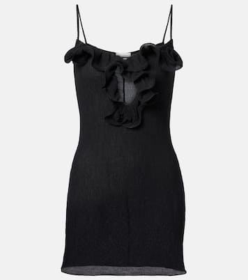Ruffled sheer minidress | Magda Butrym