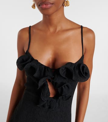Ruffled sheer minidress | Magda Butrym