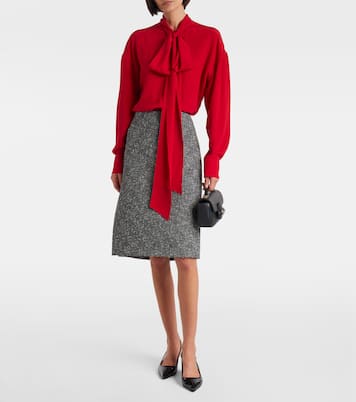 Gonna midi in misto lana | Gucci