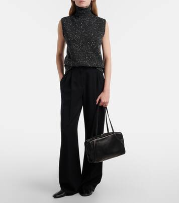 Bolso al hombro Astra de piel | The Row