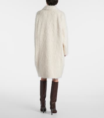 Double-breasted alpaca-blend coat | Brunello Cucinelli