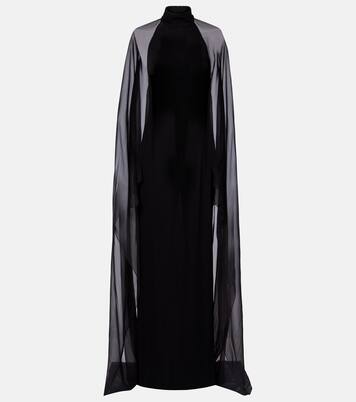 Tilly caped jersey gown | Ralph Lauren Collection