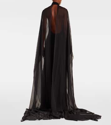 Tilly caped jersey gown | Ralph Lauren Collection