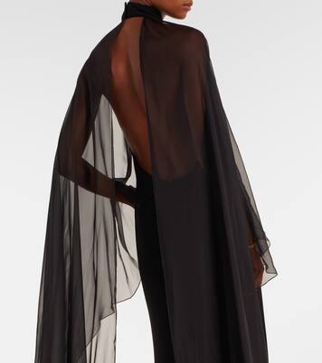 Tilly caped jersey gown | Ralph Lauren Collection