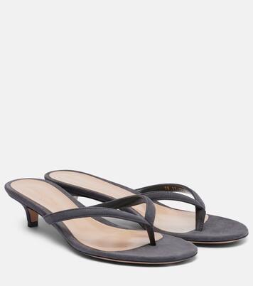 Calypso 35 suede thong sandals | Gianvito Rossi