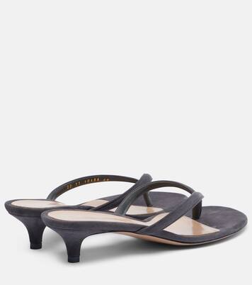 Calypso 35 suede thong sandals | Gianvito Rossi