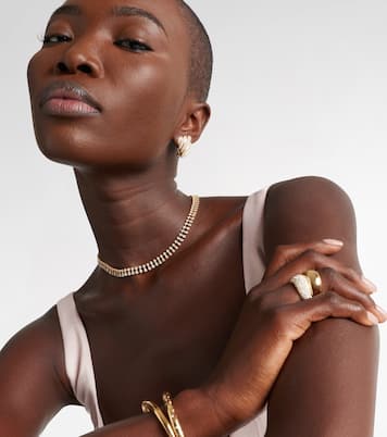 18kt gold necklace with diamonds | Anita Ko