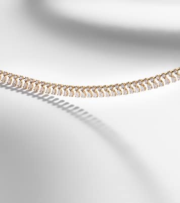 18kt gold necklace with diamonds | Anita Ko