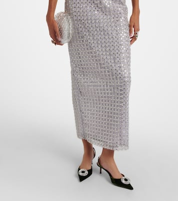 Embellished mesh cocktail dress | Rotate