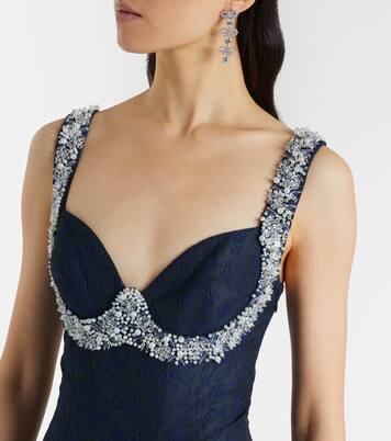 Charlotte embellished jacquard midi dress | Simkhai