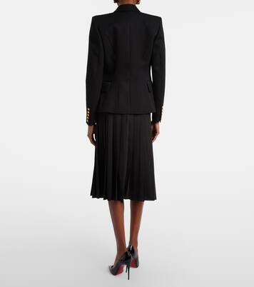 Chain-detail pleated midi skirt | Balmain