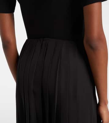Chain-detail pleated midi skirt | Balmain