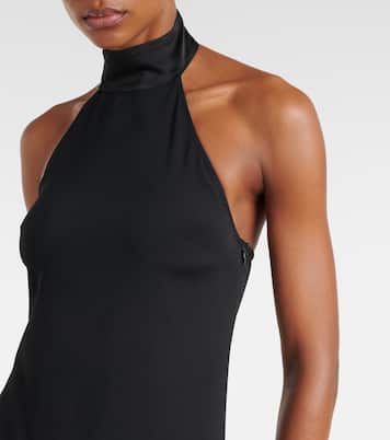 Berlin fringed crêpe cady maxi dress | Taller Marmo