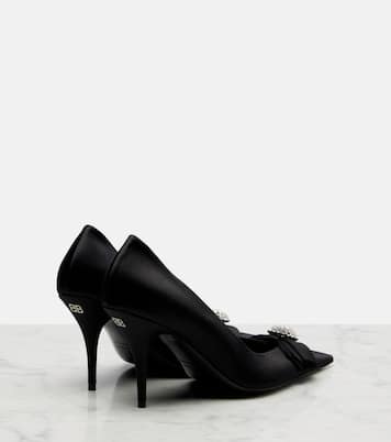 Pumps Avenue Palazzo 90 aus Satin mit Kristallen | Balenciaga