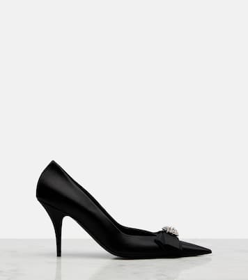Pumps Avenue Palazzo 90 aus Satin mit Kristallen | Balenciaga