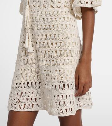 Vestido corto de croché de algodón | Anna Kosturova