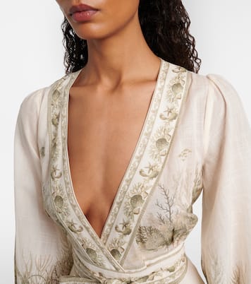 Wanderlust printed cotton wrap dress | Zimmermann