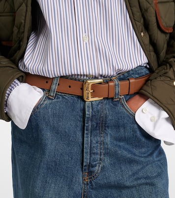 Leather belt | Miu Miu