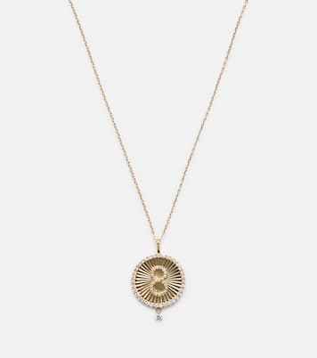 Lucky Charm Eight 18kt gold necklace with diamonds | Persée